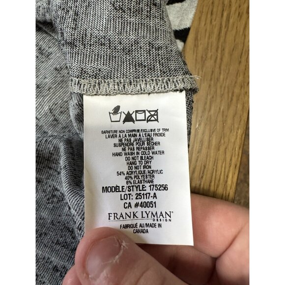 Frank Lyman Open Front Cardigan Sz 8 Metallic Fall Winter Career Office Teacher - Picture 9 of 10